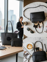 East West Black London Tote