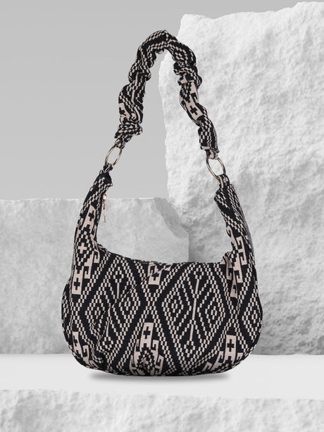 Multi Graphic Hobo Bag