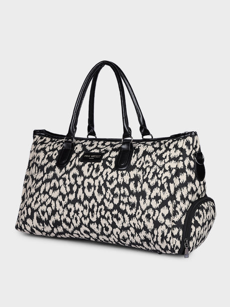 Wall Street Black and White London Duffle Bag