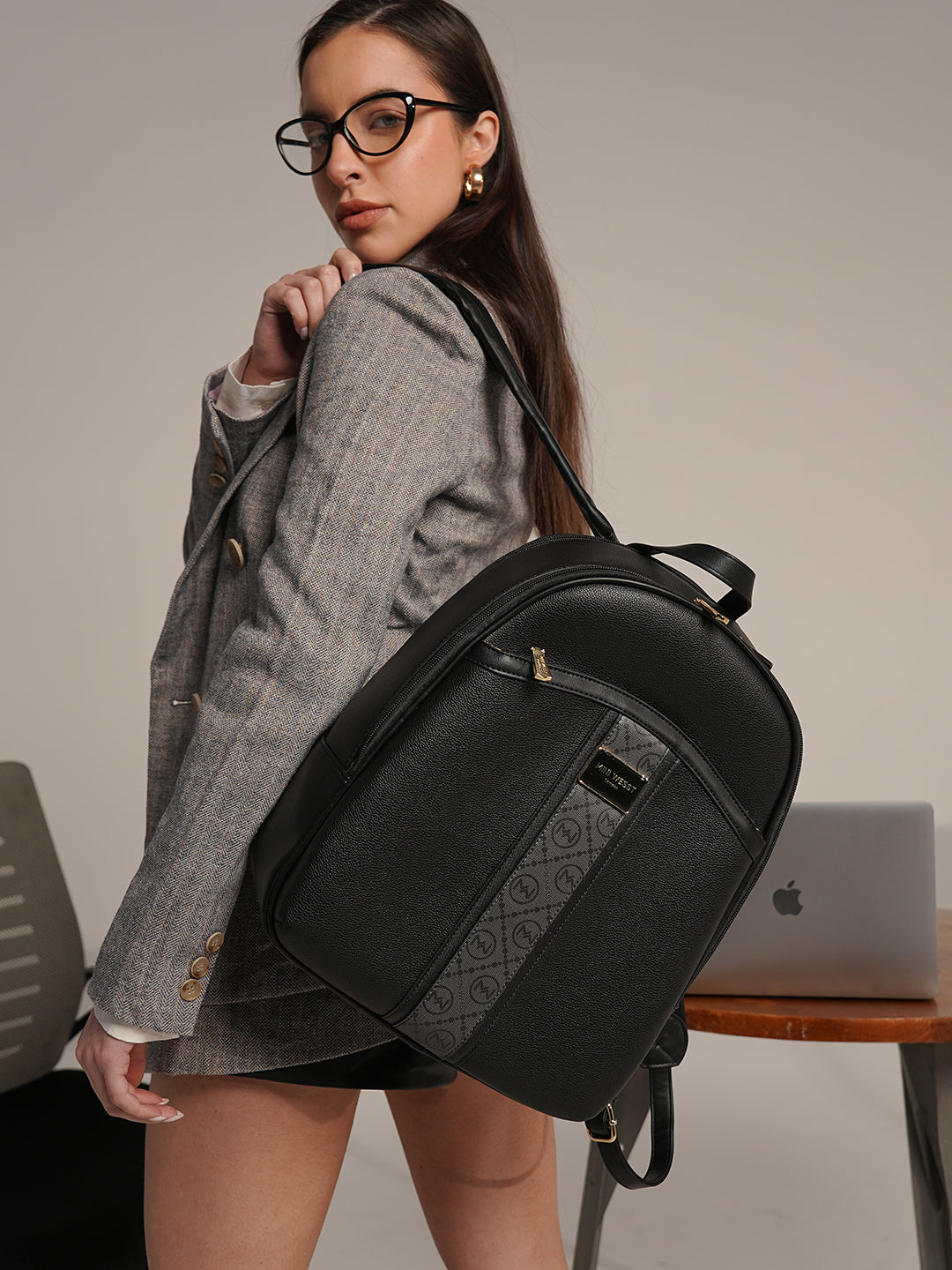 Noha Luxury Black London Backpack