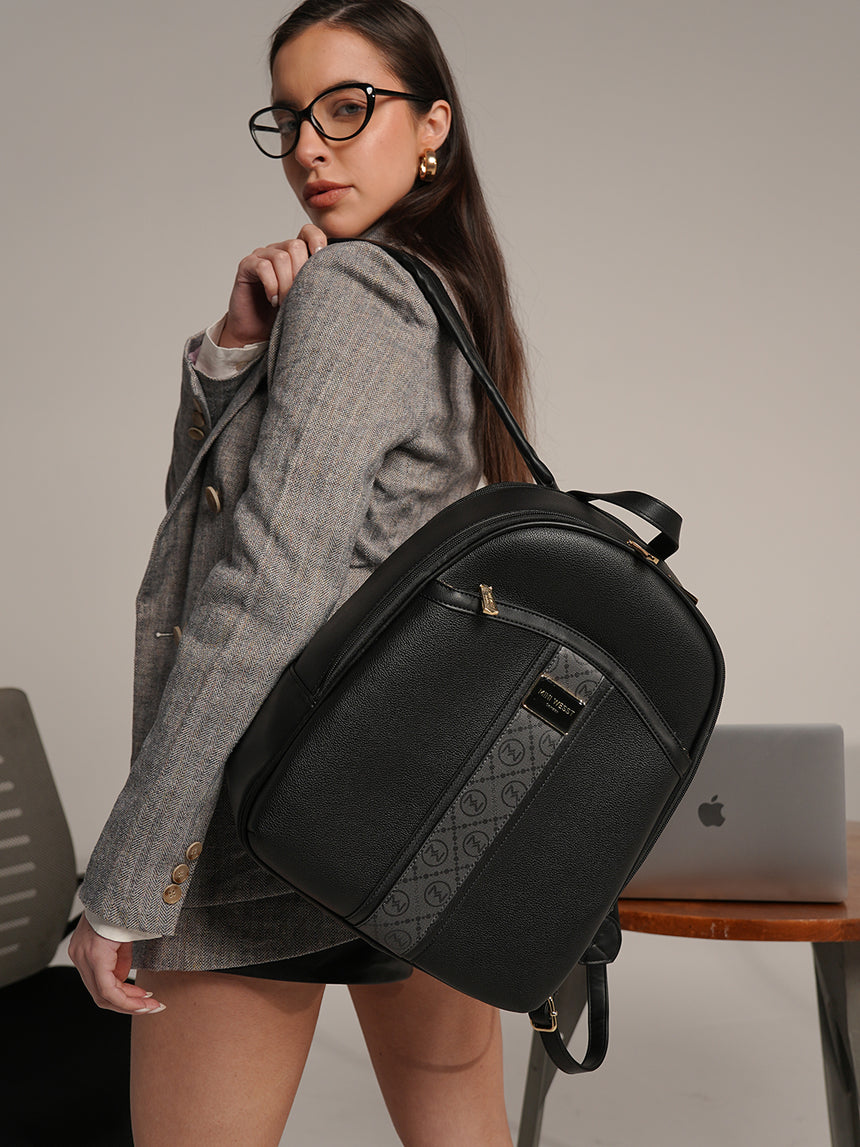 Noha Luxury Black London Backpack