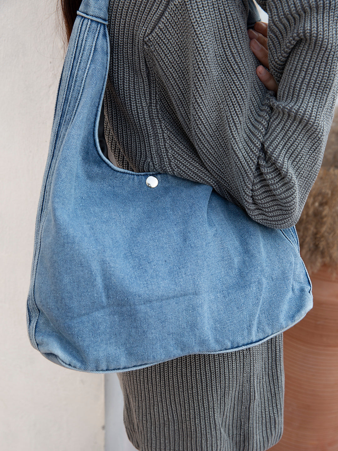 Denim Armhoulder Bag