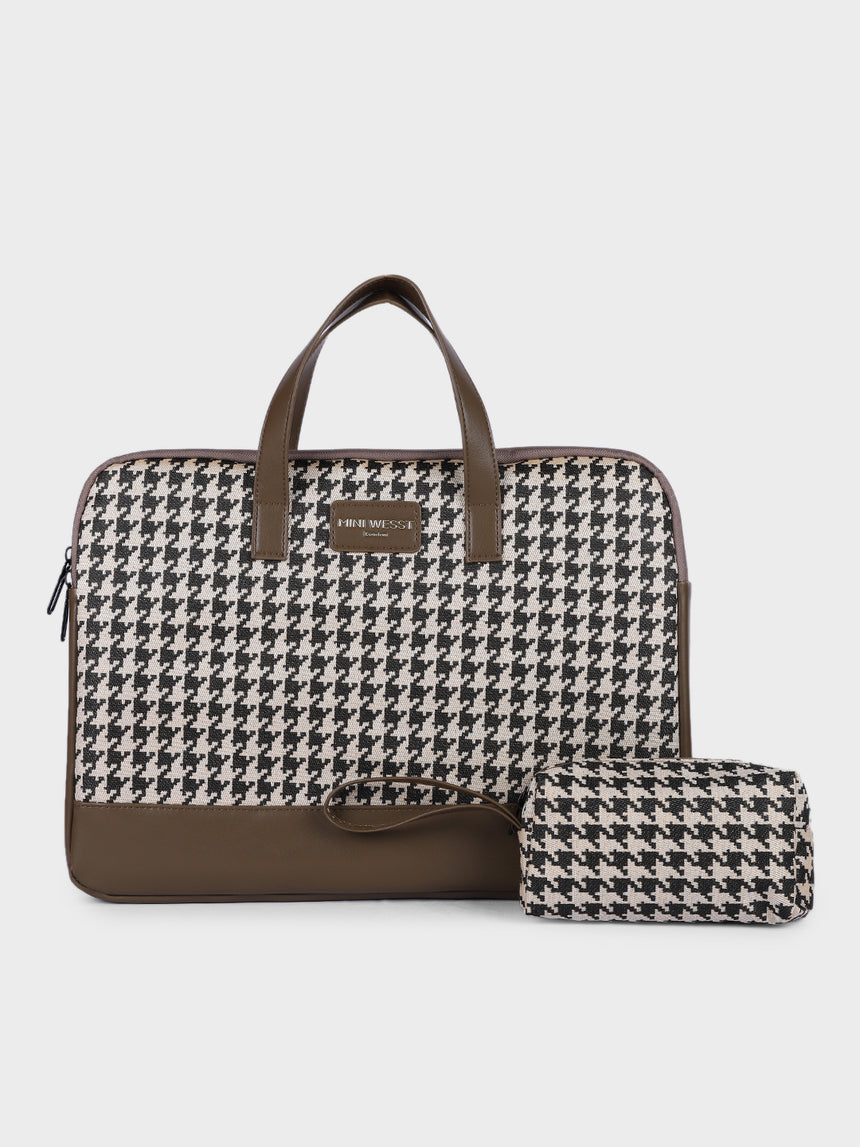 Bourbon Brown London Street Bag With Pouch