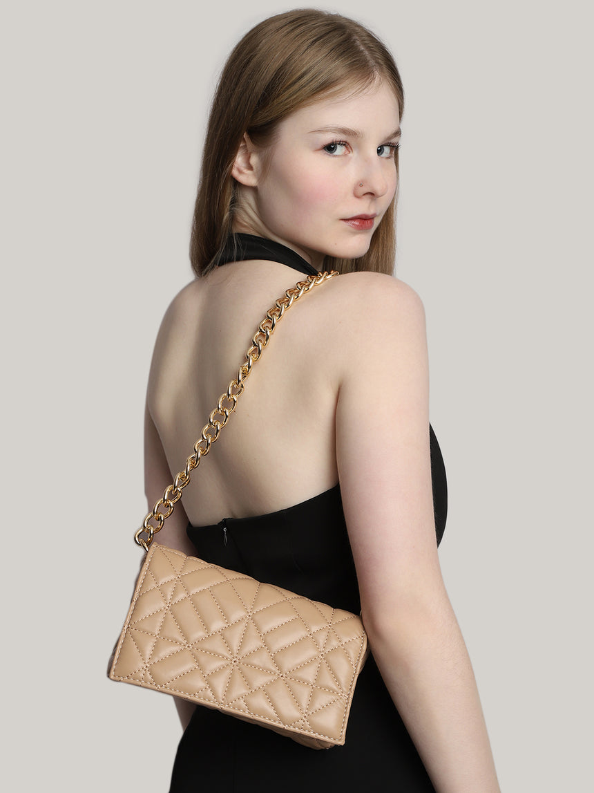 Casual Solid Shoulder Bag