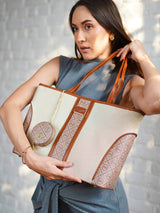 Piccadilly Square Beige London Tote