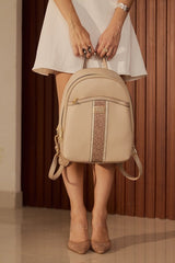 Noha Luxury Beige London Backpack