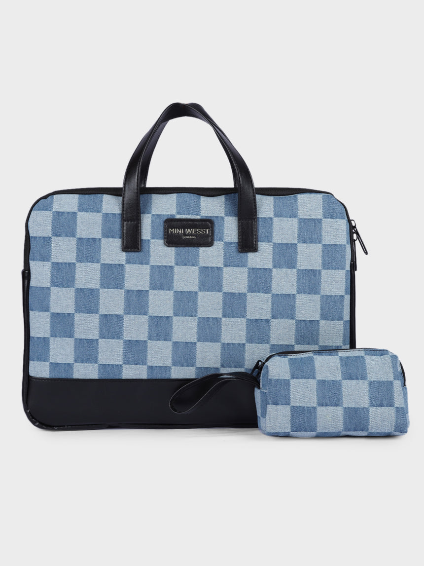 Bourbon Blue London Street Bag With Pouch