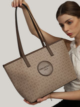 East West Brown London Tote