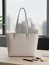 Buckingham White London Tote