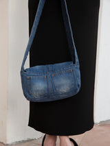 Denim Pocket Sling Bag