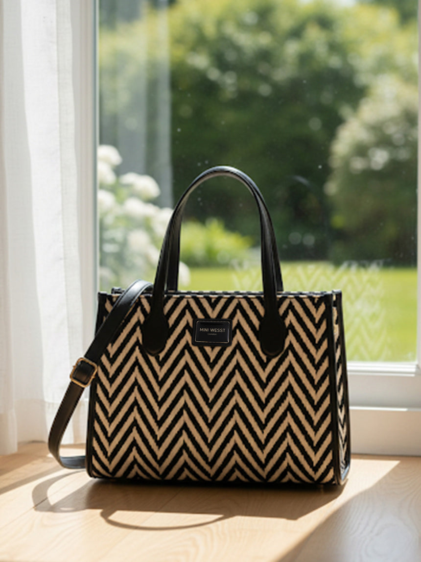 Boulevard Luxe Printed London Handbag
