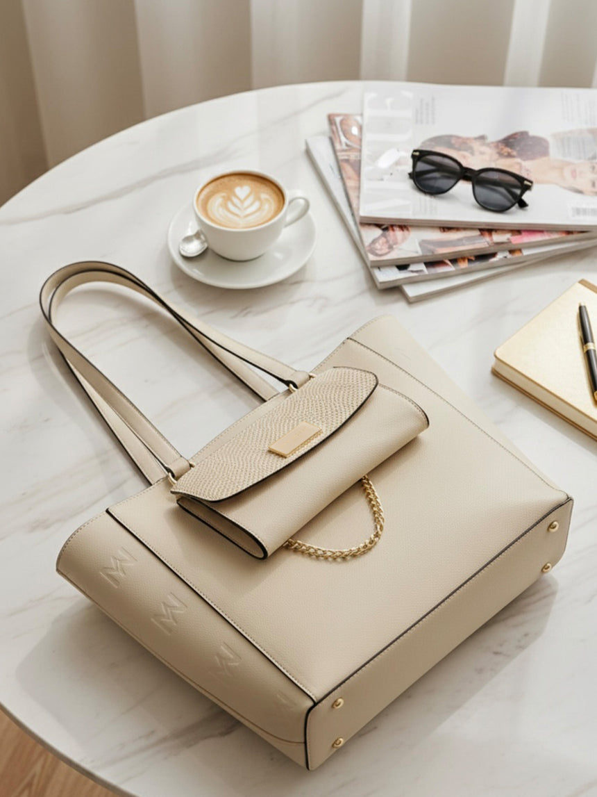 Buckingham White London Tote