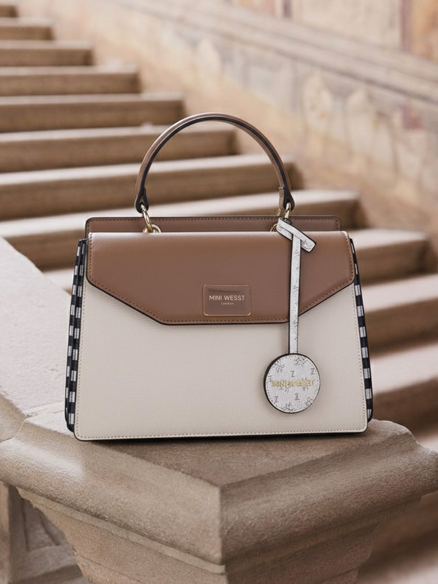 Yin & Yang Luxe Beige London Handbag
