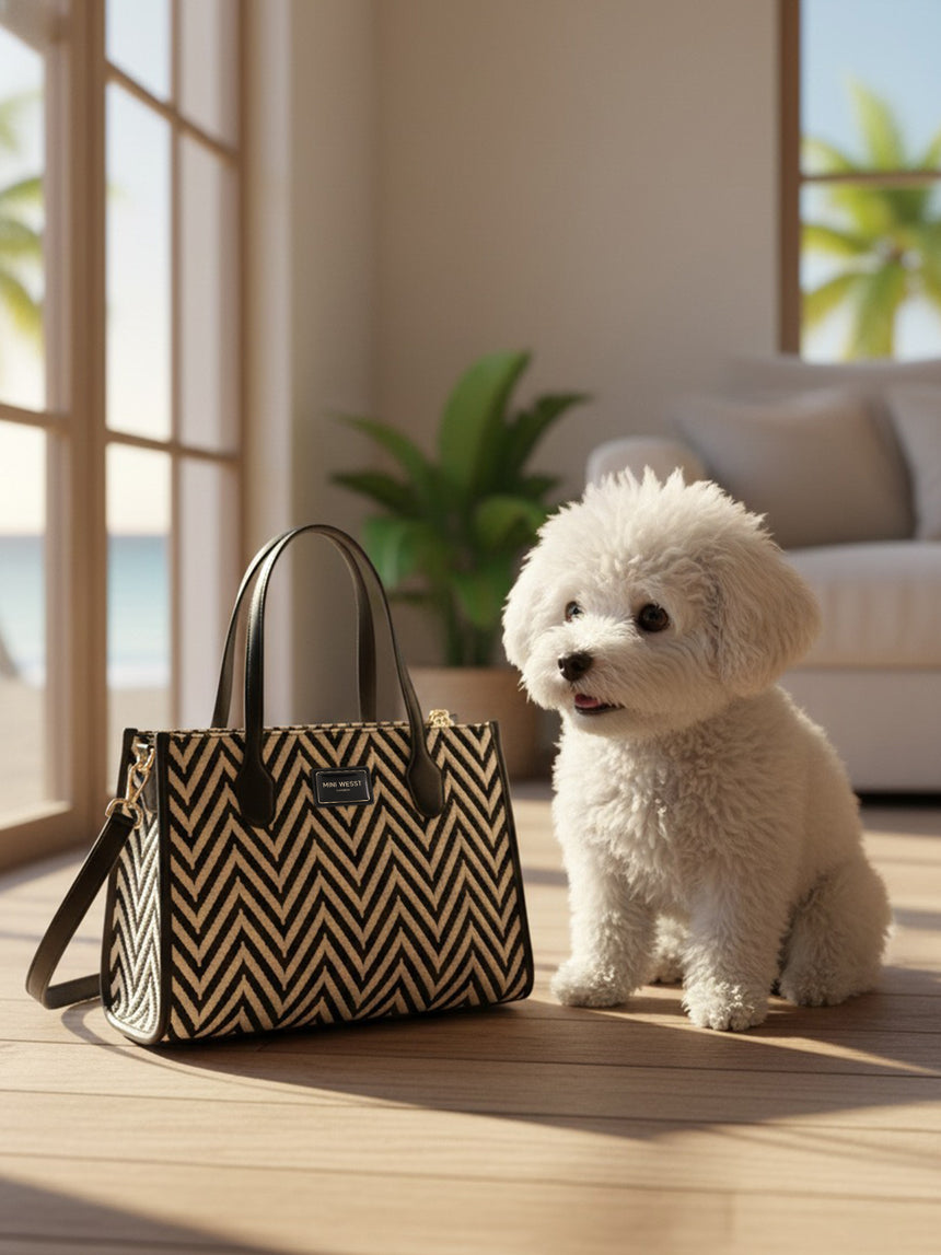 Boulevard Luxe Printed London Handbag