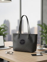 East West Black London Tote