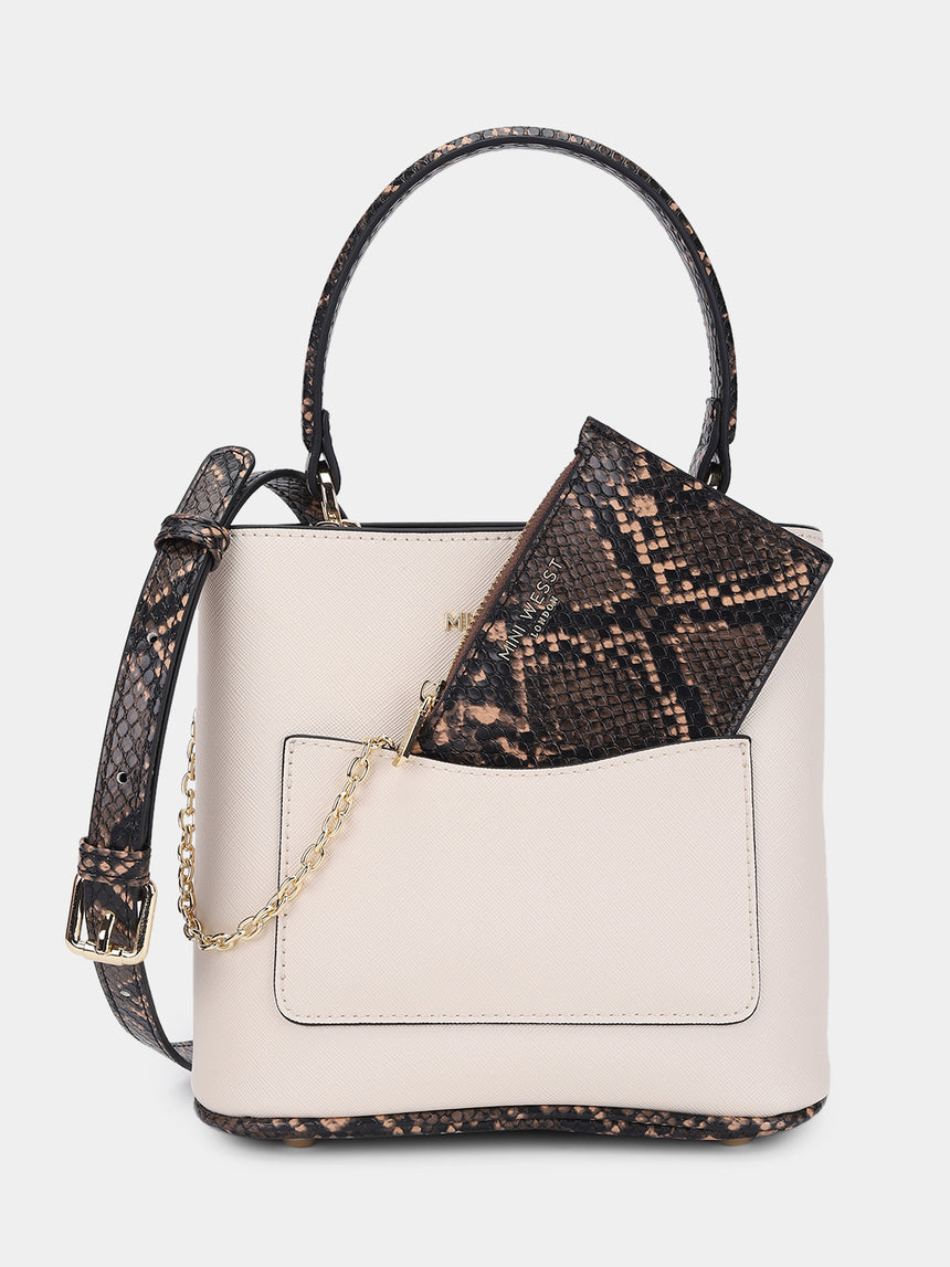 Blair Luxury Beige London Handbag