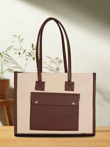 Your Grace Beige Brown Tote Bag