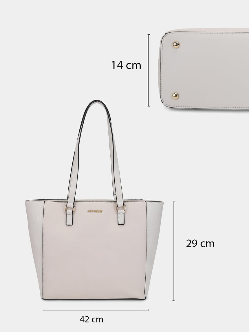 Buckingham White London Tote