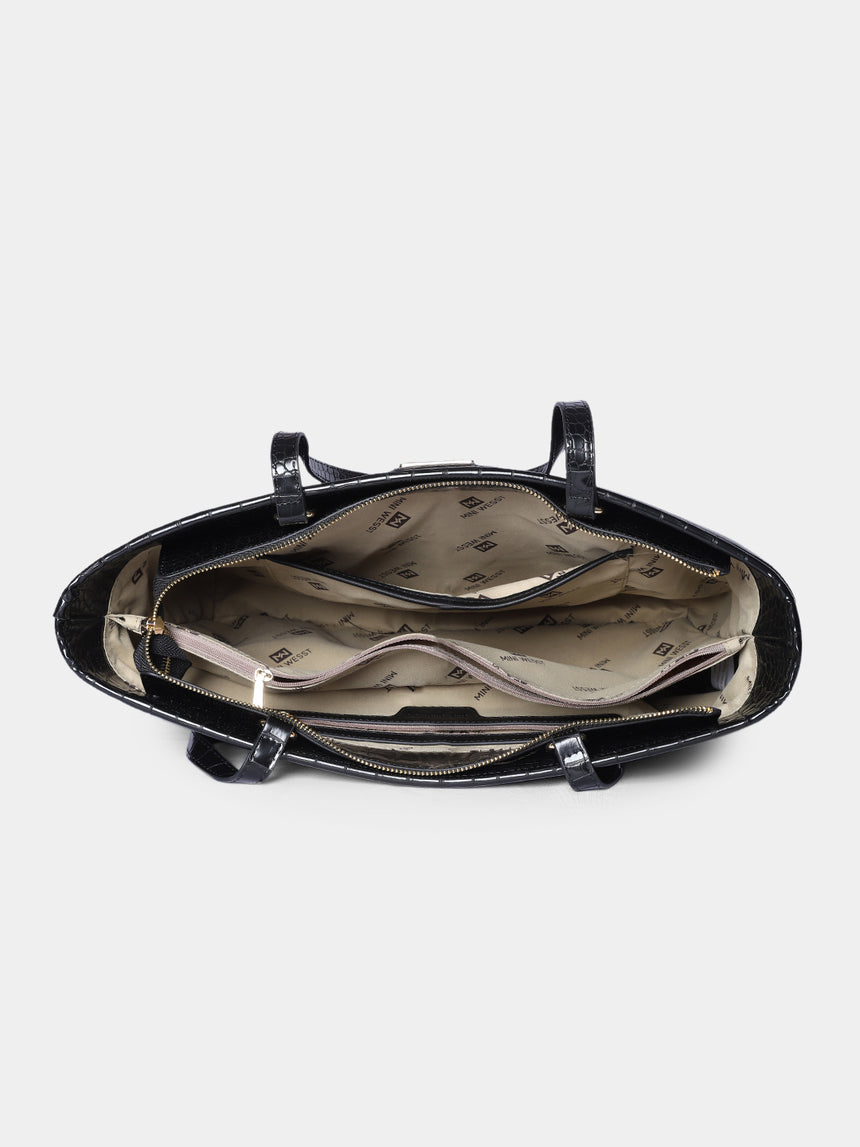 Piccadilly Square Black London Tote