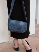 Denim Pocket Sling Bag