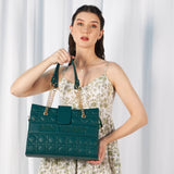 Mini Wesst Signature Green Tote