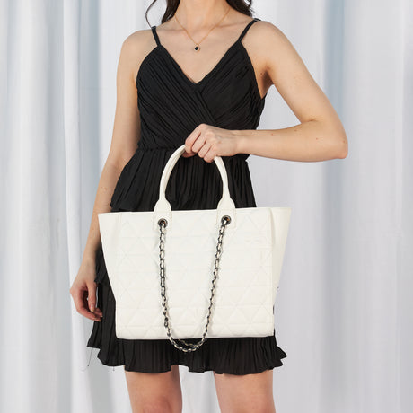 Hannah Montanna Signature White  Tote