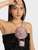 Hot Air Balloon Multicoloured Clutch