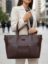 Executive Brown Tote Bag