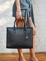 Times Square Luxury Black London Tote
