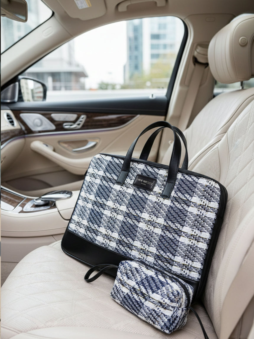 Bourbon Blue London Street Bag With Pouch