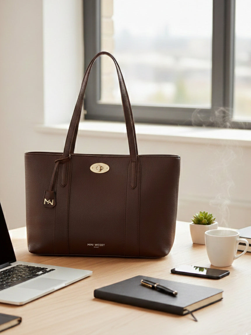 Ava Classic Brown Tote
