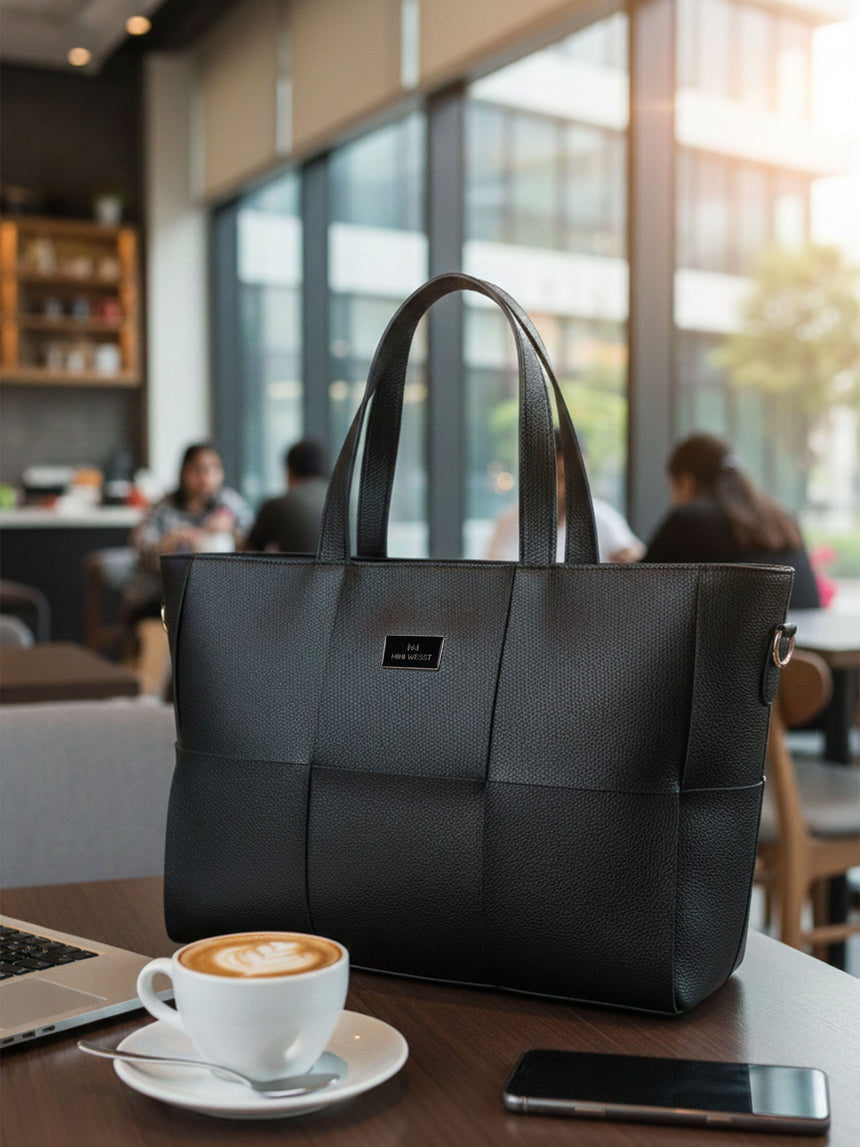Executive Black Tote Bag