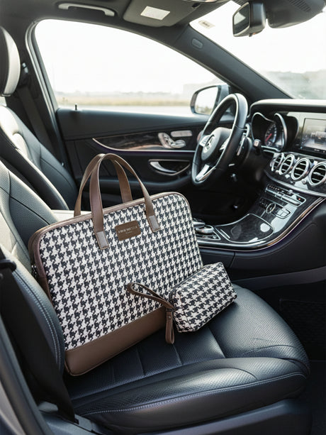 Bourbon Brown London Street Bag With Pouch