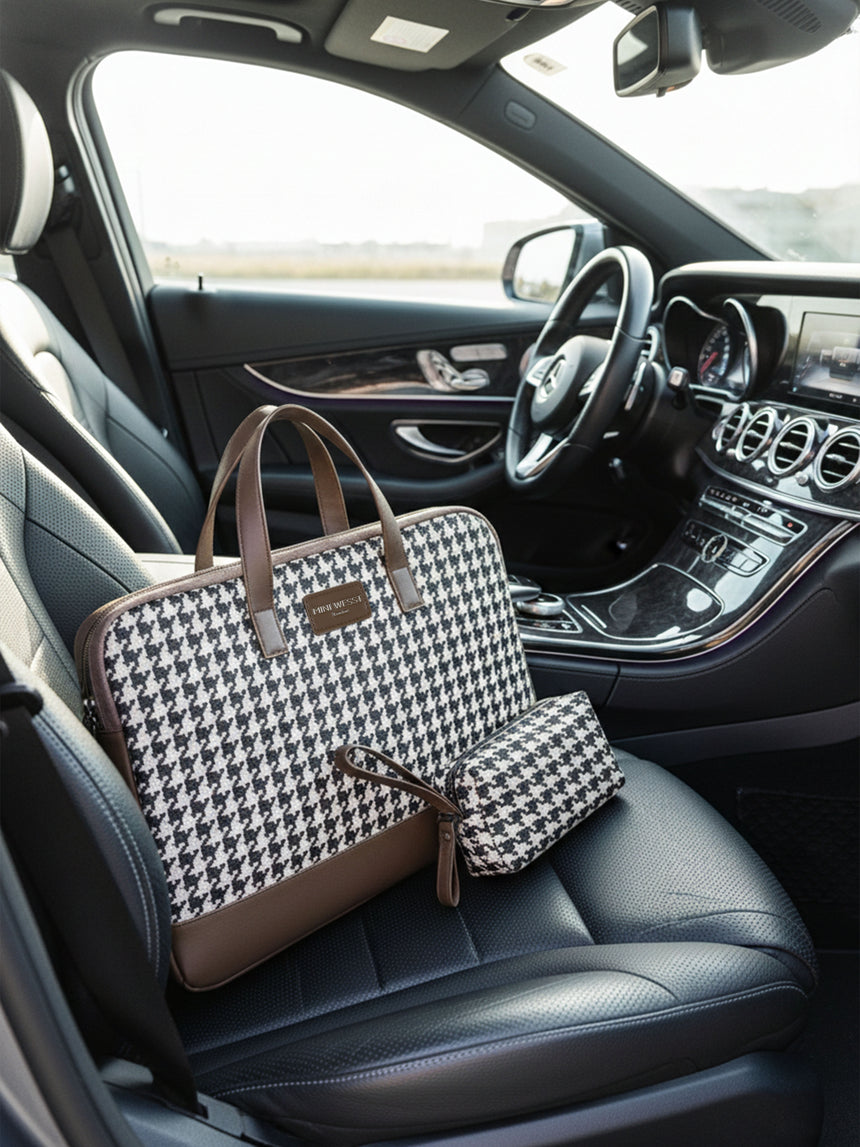 Bourbon Brown London Street Bag With Pouch