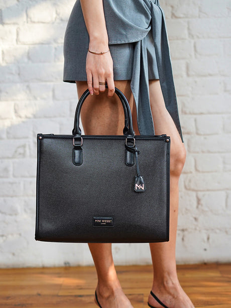 Times Square Luxury Black London Tote