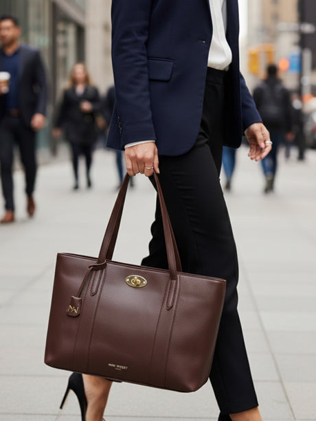 Ava Classic Brown Tote
