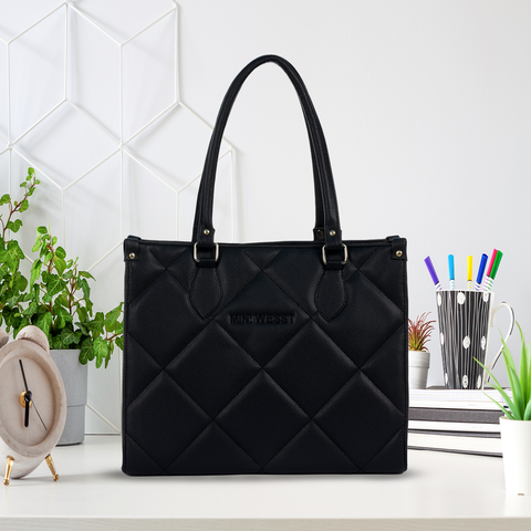 Times Square Newyork Black Tote