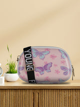 Pink Casual Solid Sling Bag