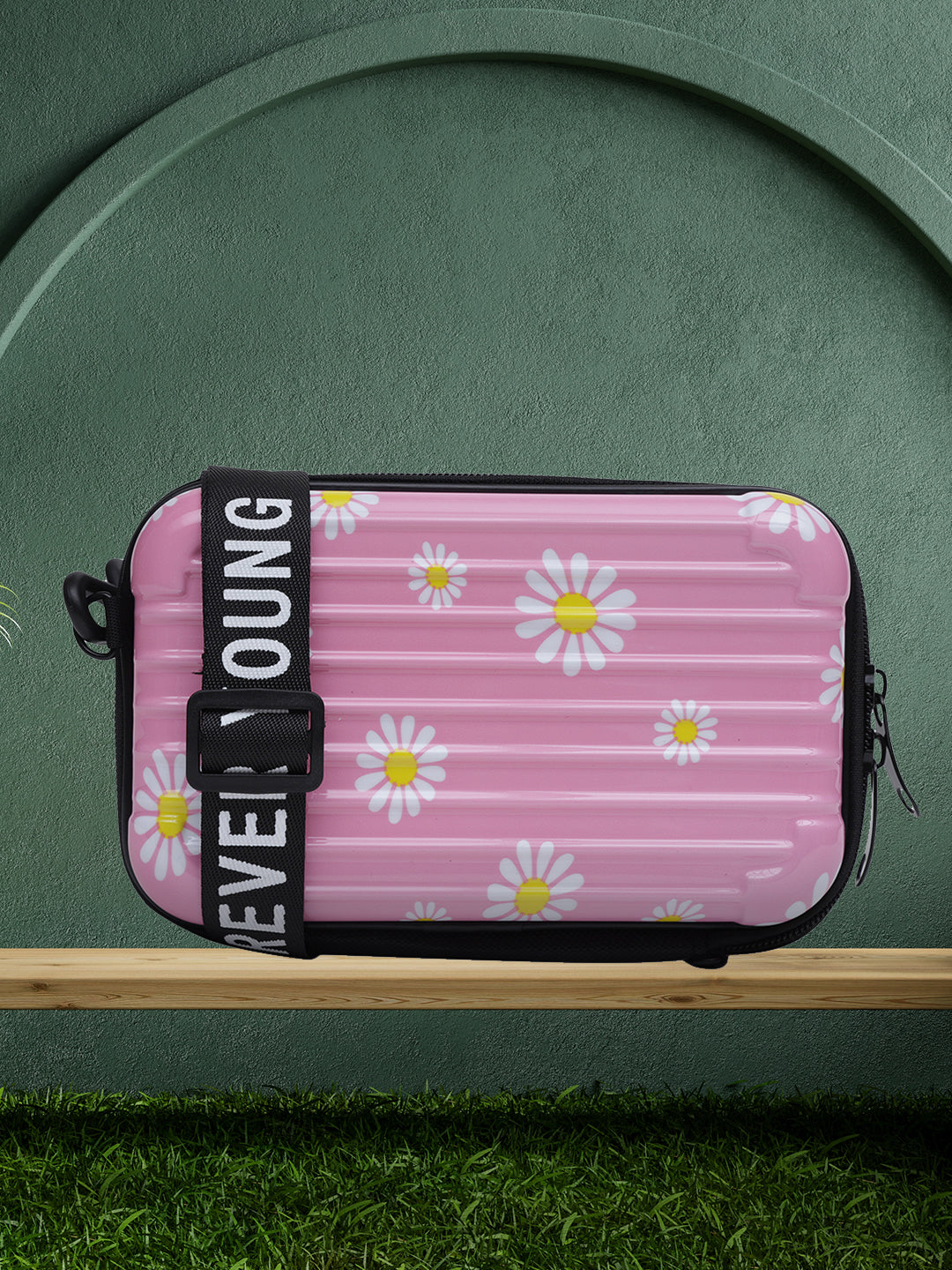 MINI WESST Pink Casual Solid Sling Bag(MWHB196PR)