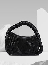 Women's Black Handheld Bag