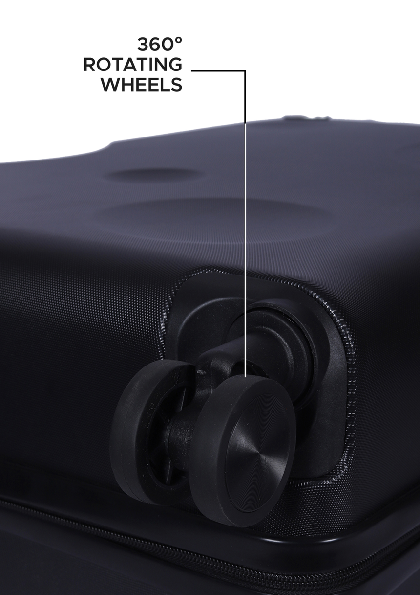 The Moon Check In Black Medium Luggage