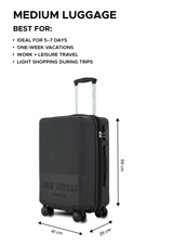 Mw London Black Set Of 2 Luggage