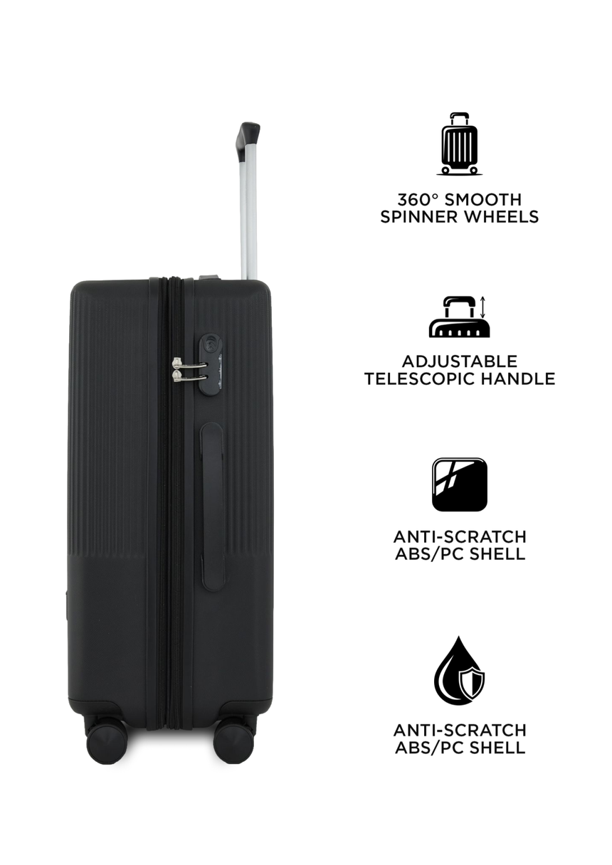 Mw London Black Set Of 2 Luggage