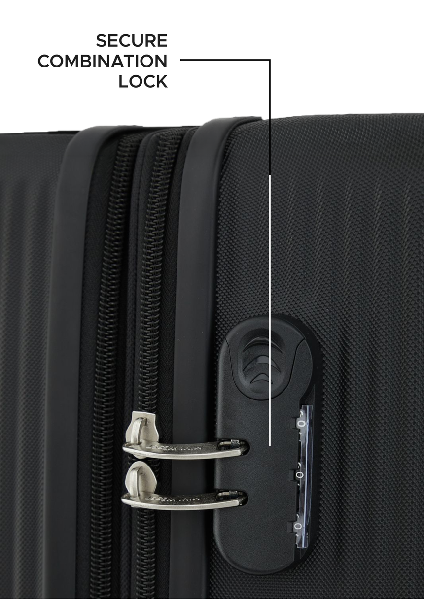 Mw London Black Set Of 2 Luggage