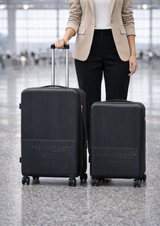 Mw London Black Set Of 2 Luggage