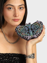 Butterfly Multicoloured Clutch