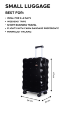 On The Go Cabin Black Small Luggage