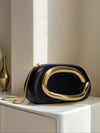 Ashley Black Handheld Clutch