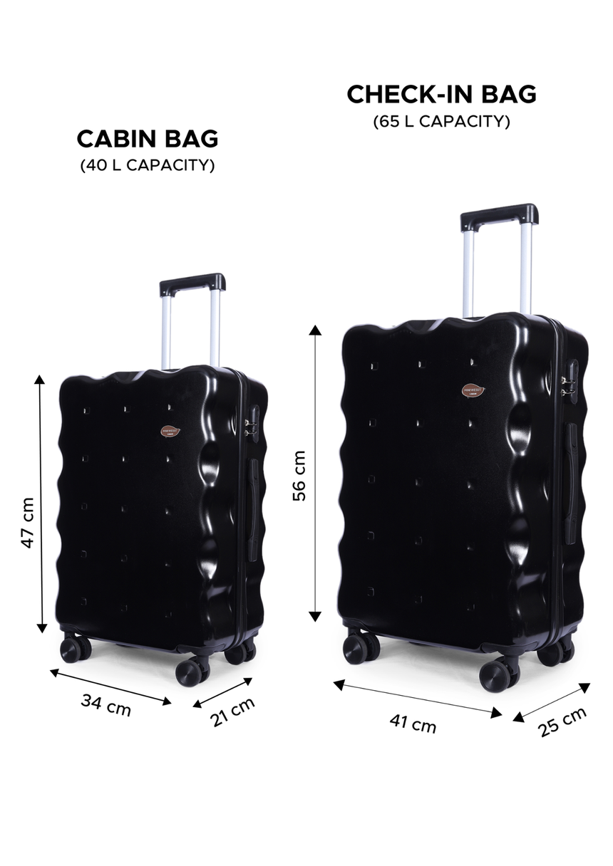 On The Go Cabin Black Small Luggage