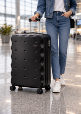 On The Go Check-In Black Medium Luggage